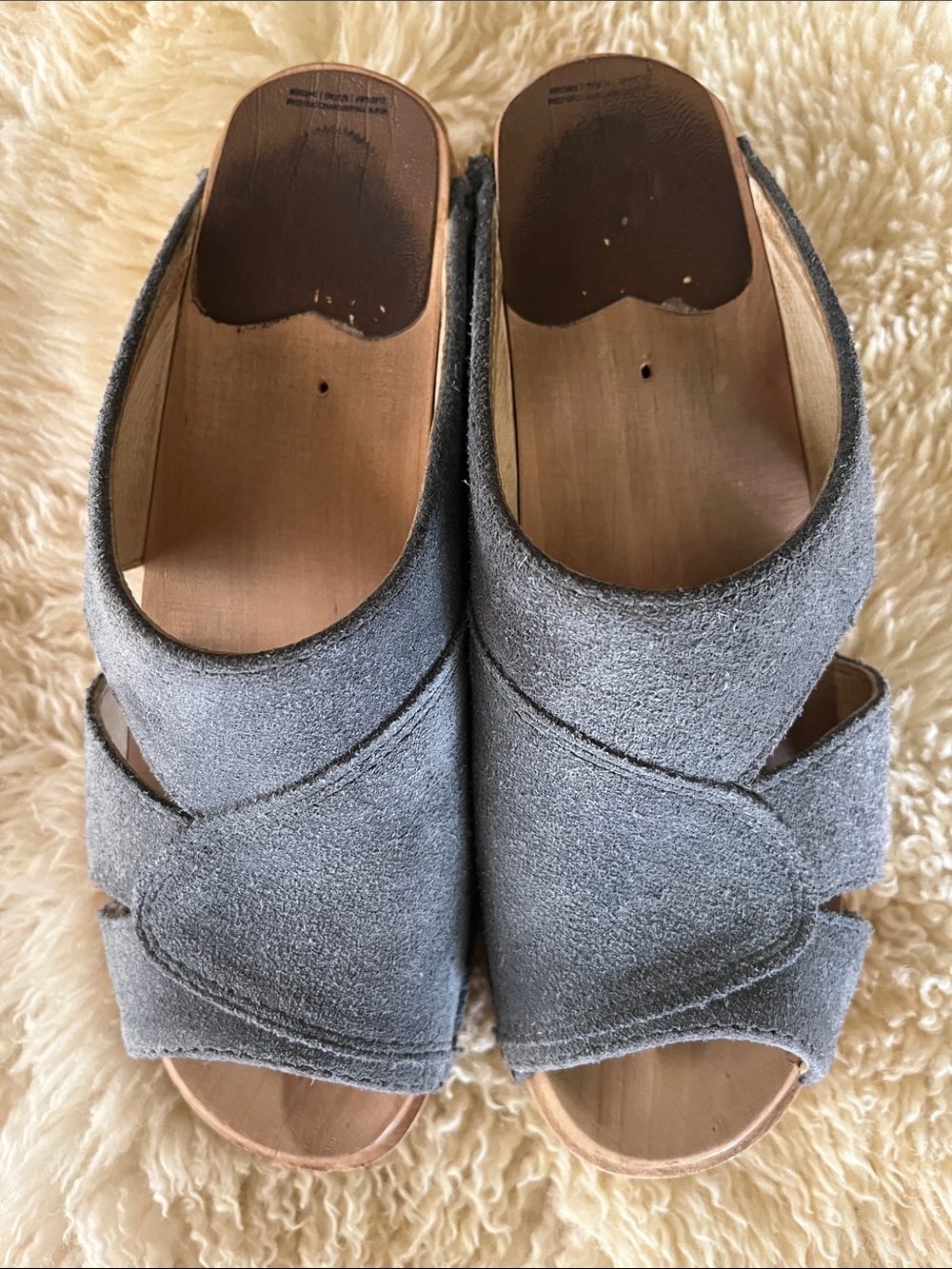 Troentorp Grey Suede Clog Sandals 36 - Picture 3 of 4